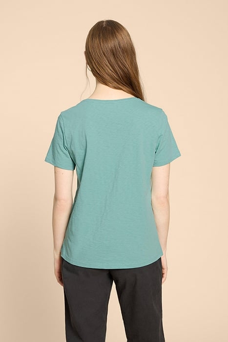 ABBIE TEE MID TEAL 2