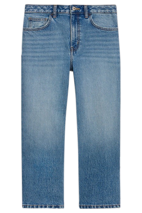 CHARLIE STRAIGHT CROP JEAN MID DENIM 3