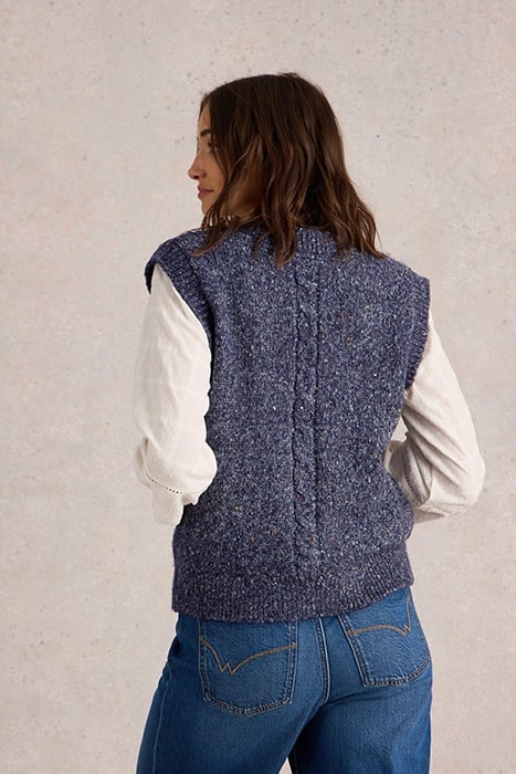 CABLE NEP BUTTON THROUGH TANK NAVY MULTI 2