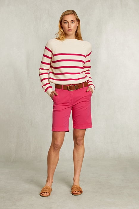 FUSHIA COTTON BERMUDA 2 POCKETS PINK 3