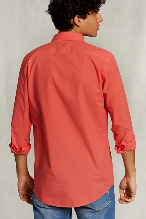CUSTOM FIT POPLIN SHIRT ROSE RED 2