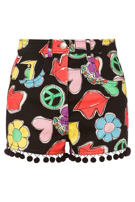 SYMBOLS PRINT STRETCH BULL SHORTS BLACK 3