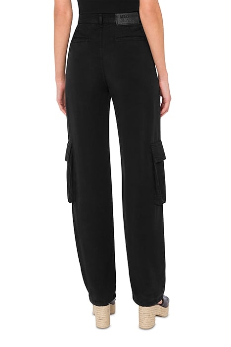 BLACK LYOCELL PANTS BLACK 2