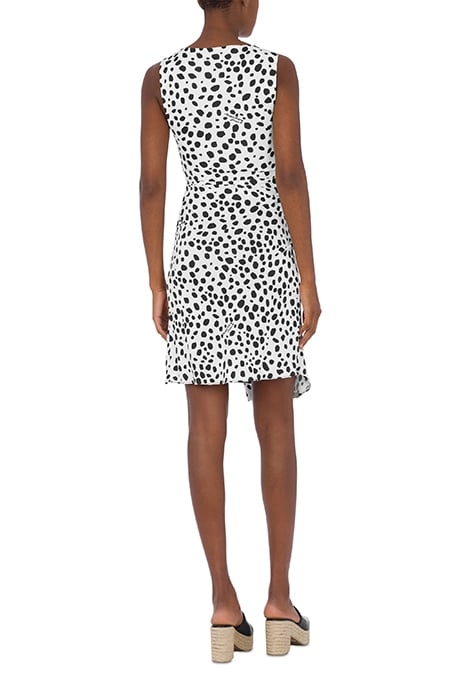LEOPARD PRINT ORGANZA DRESS WHITE 2