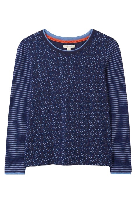 ANNABEL LS TEE NAVY PRINT 2