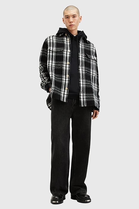 IMBER LS SHIRT BLACK/ECRU WHITE 3