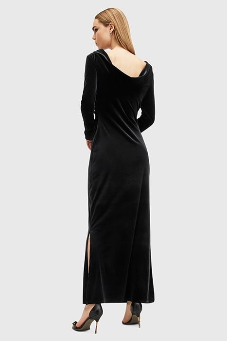 AMORET VELVET DRESS BLACK 2