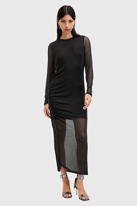 NORA SPARKLE DRESS BLACK SHIMMER 1