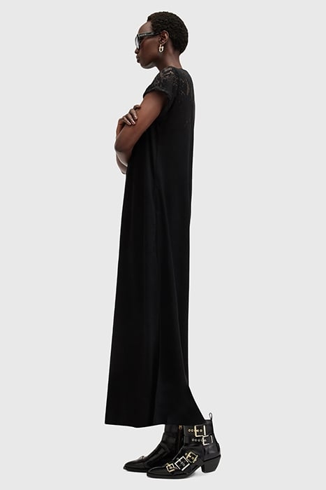 ANNA SNK MAXI DRESS BLACK 5