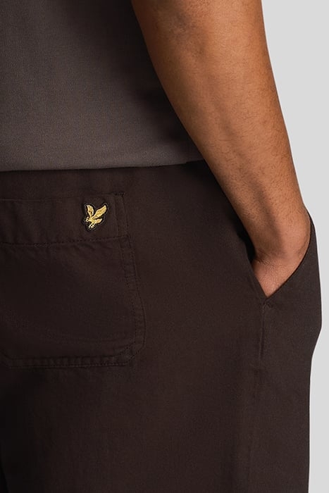 COTTON LINEN SHORT JET BLACK 5