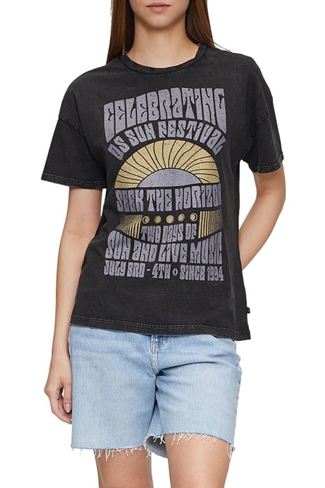 S.OLIVER-QS T-SHIRTS BLACK 1