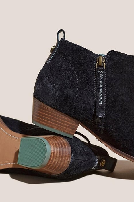 WILLOW SUEDE ANKLE BOOT PURE BLACK 4