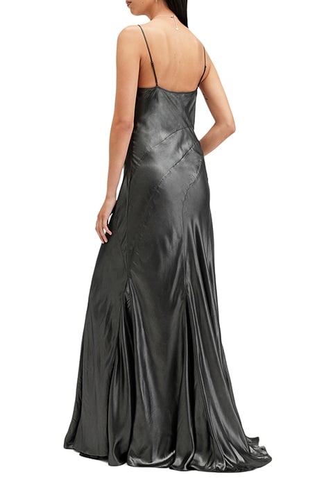 LILI MAXI DRESS METALLIC GREY 2