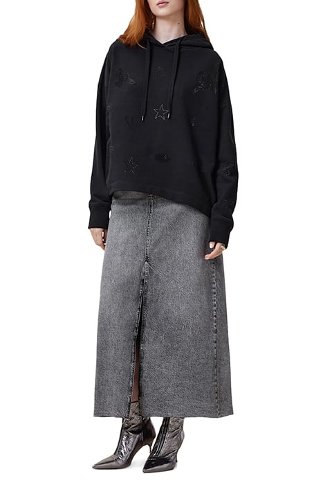 ETIE EMB ROSE HOODY BLACK 3