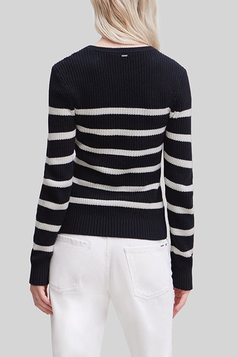 NAVY KNIT SWEATER WITH ANCHOR BUTTONS 2