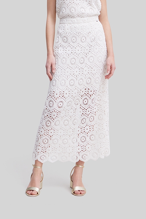 ECRU CROCHET LONG SKIRT 1