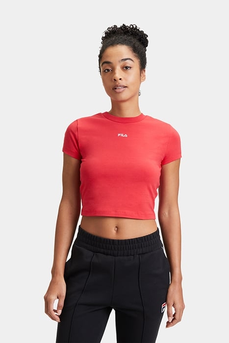 LATINA CROPPED TEE TRUE RED 1