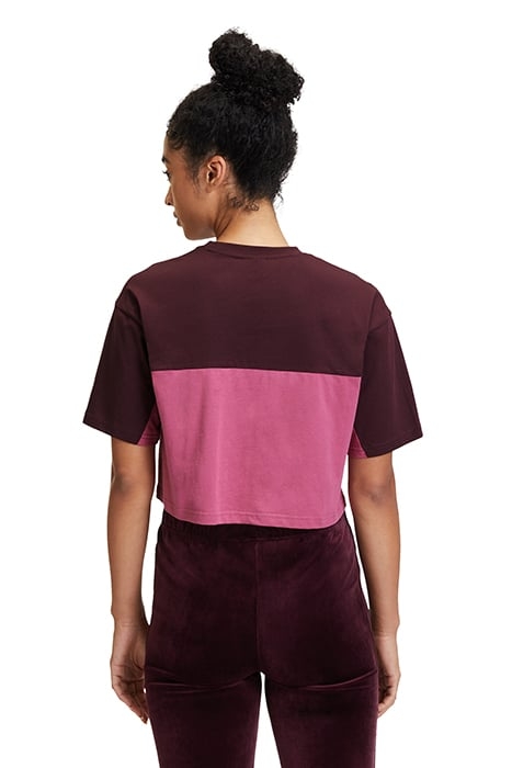 LOOBU BLOCKED TEE WINETASTING-RED VIOLET 2