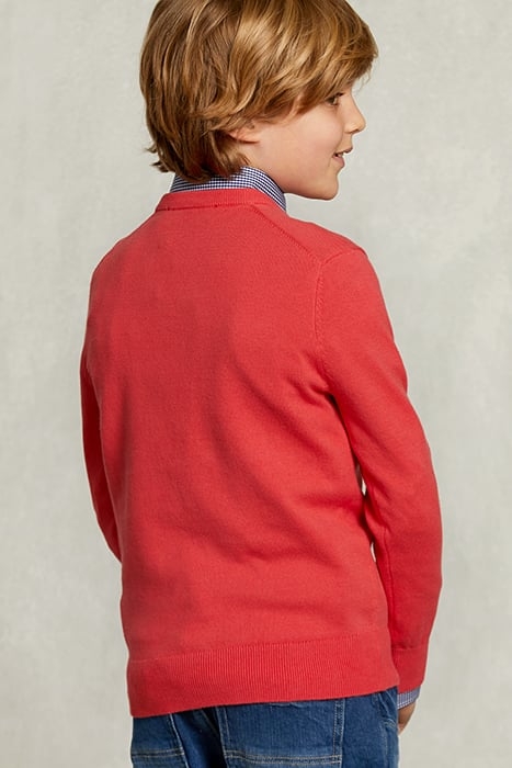 NORMAL FIT BASIC V-NECK PULLOVER COSMOPOLITAN PINK 2